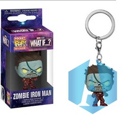 Zombie Iron Man Pop! Keychain What If...?